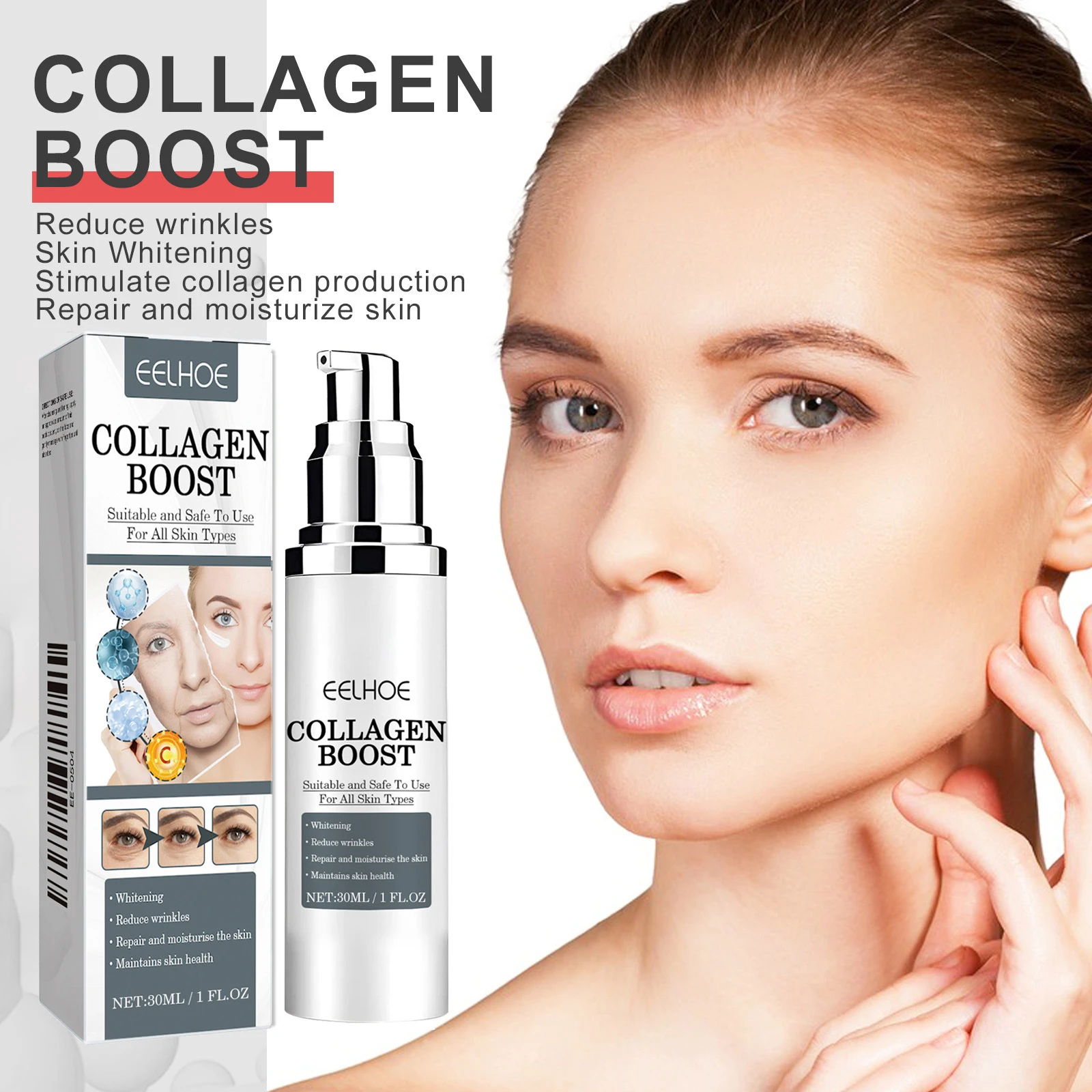 Collagen Face Cream Moisturizing Hydrating Facial Moisturizer Nourishing Skin Care Cream Smooth Soft Texture Daily Care