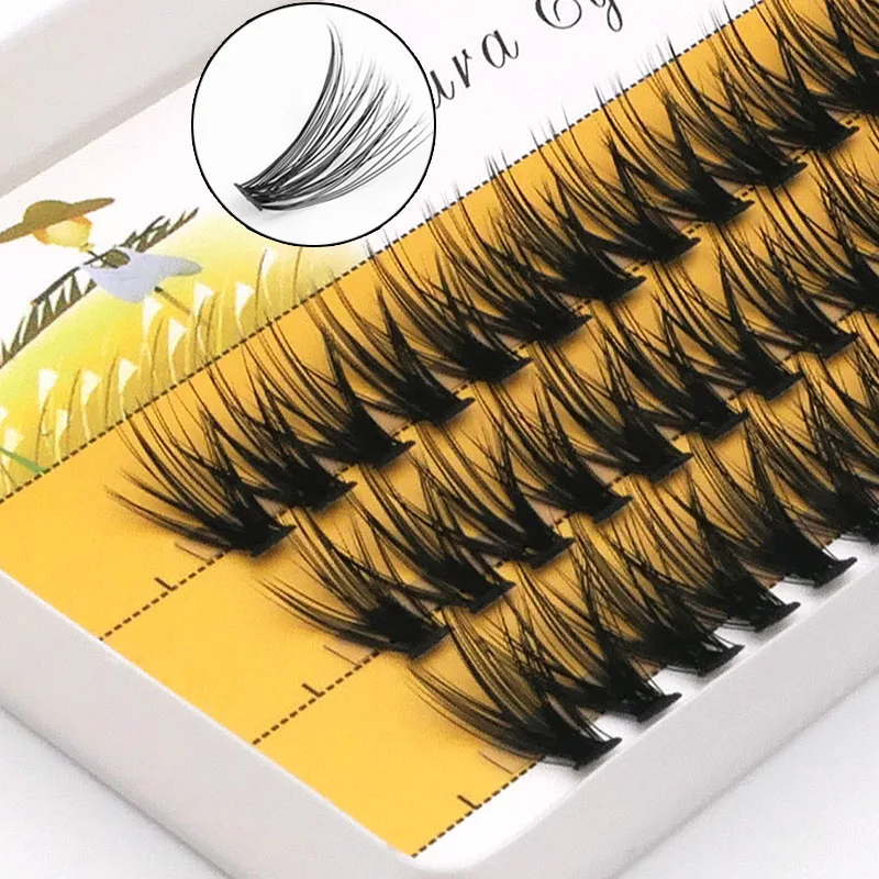 10/20/30/40D Mink Eyelashes 60 Bundles Natural Eyelash extension 3D Russia Individual Eyelash Cluster Makeup Tools Lashes Cilia