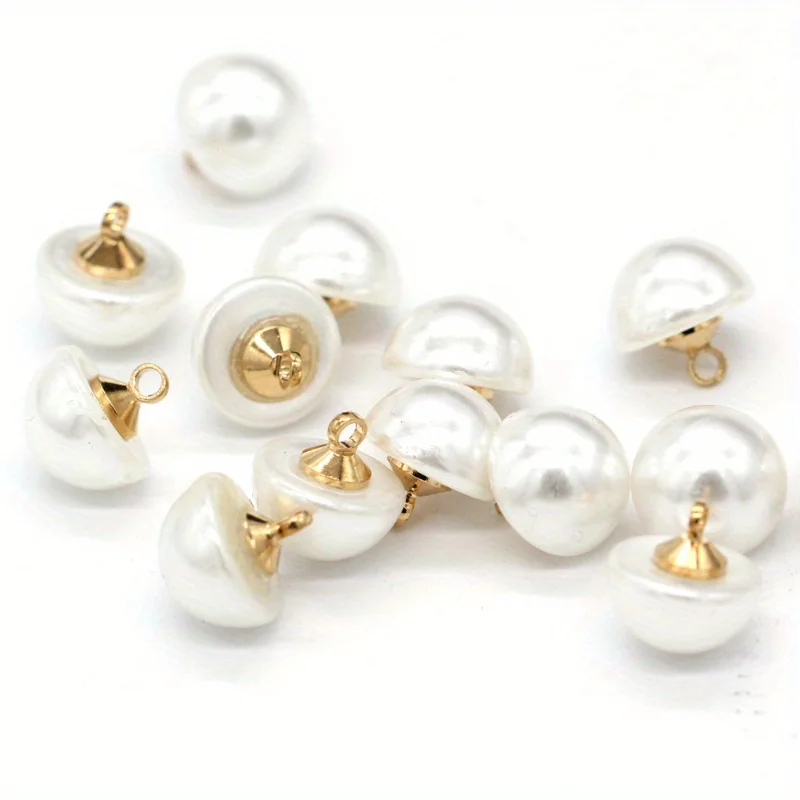 Semi-circle Shank Buttons, Decorative Buttons For Wedding Dress, Sweaters, Shirts And Other Craft Projects