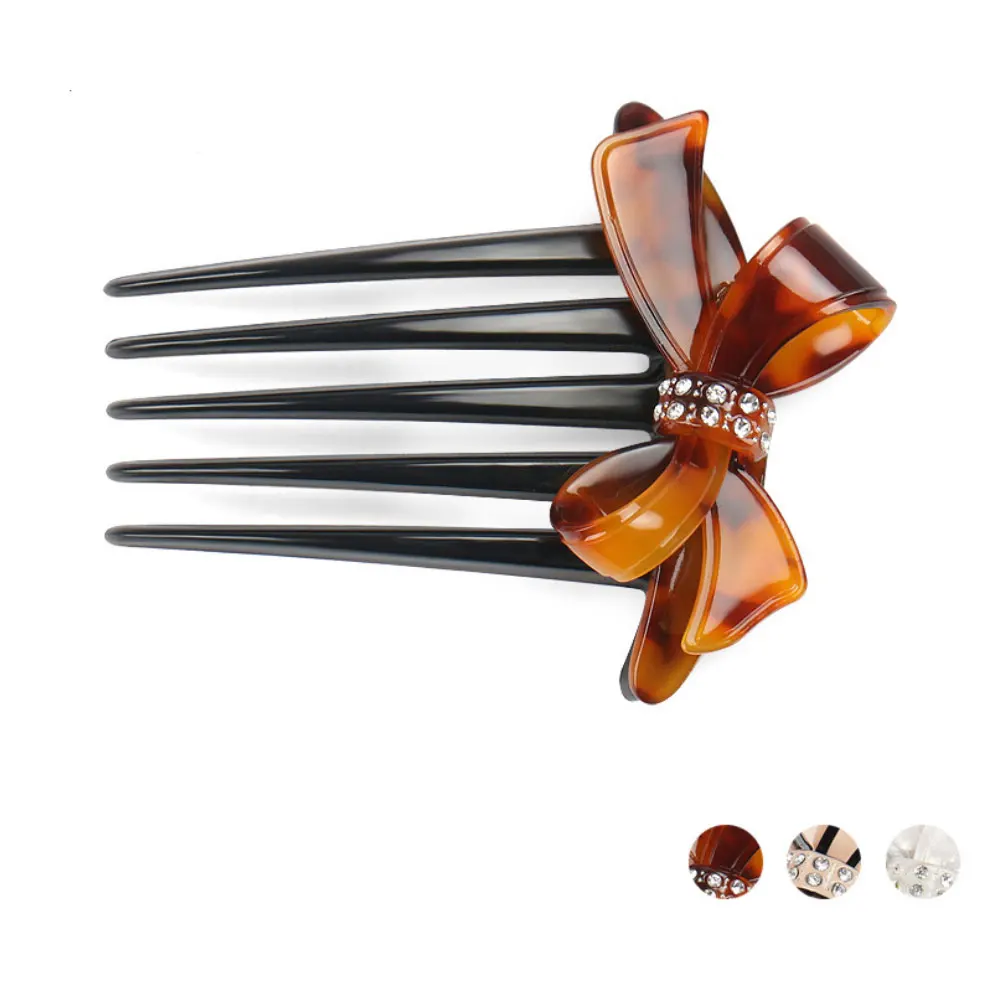 

Classic Butterfly Hair Pin Comb for Women Girls Beauty Handmade Hair Jewelry Ornament Accessory, Ponytail Holder for New Year