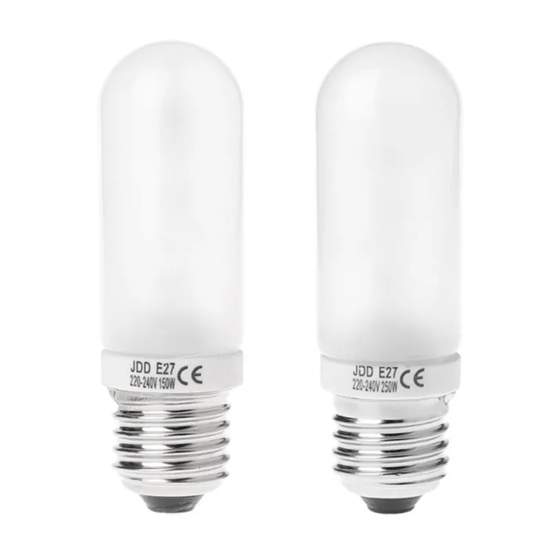 JDD E27 220-240V 150W 250W Studio Photography Flash Bulb Modeling LED Strobe Lamp