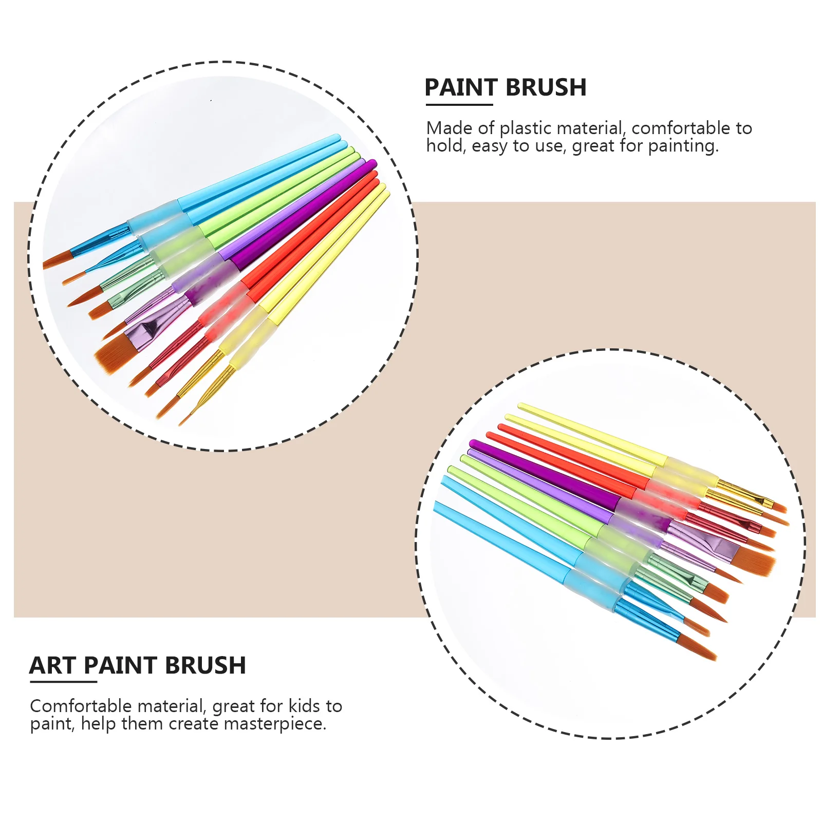 

10pcs Kids Set Portable Watercolor For Art Drawing Diy Painting Watercolor Brush Brush Tool Children