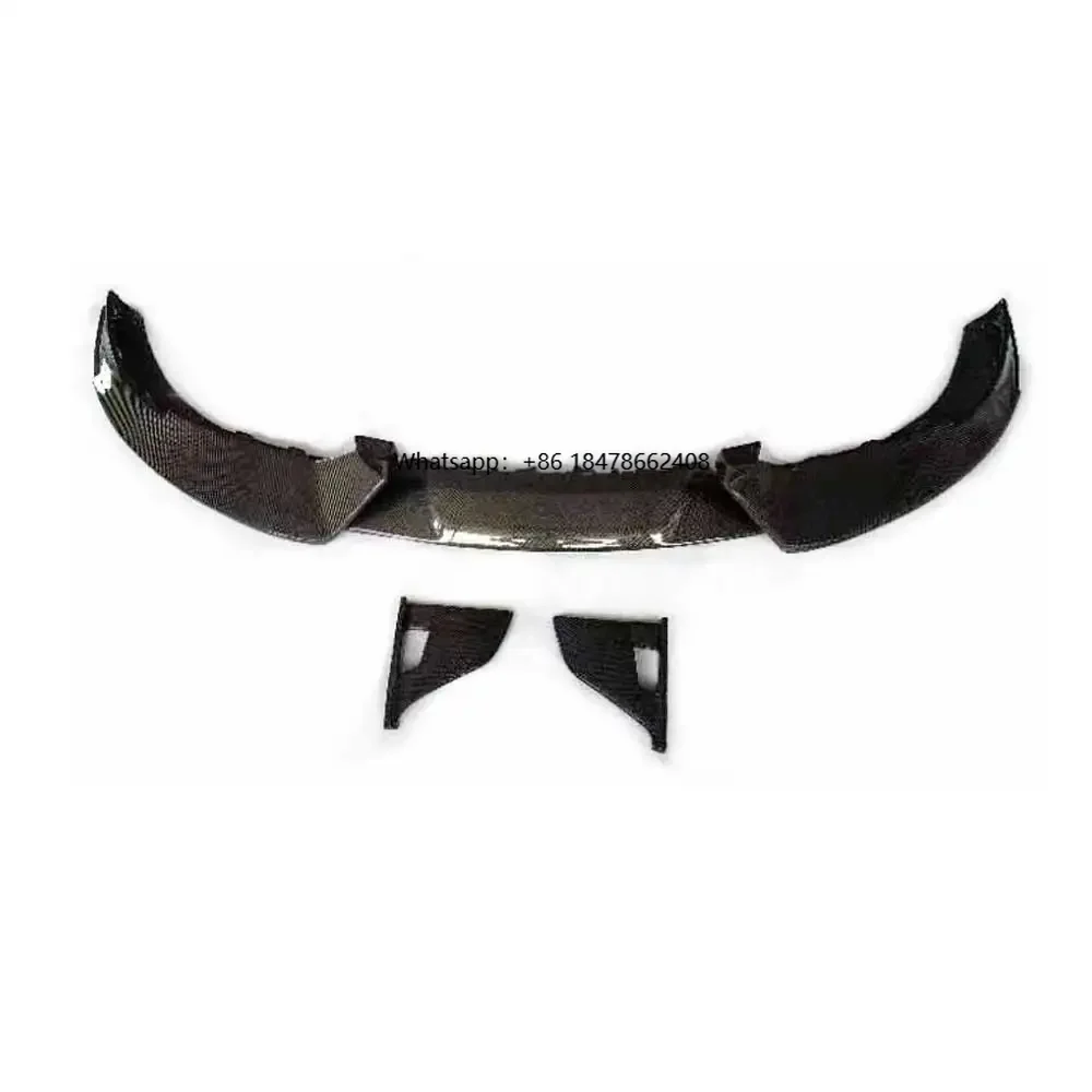 

M Style Real Carbon Fiber Front Bumper Chin Lip Splitter for Taycan 2019+