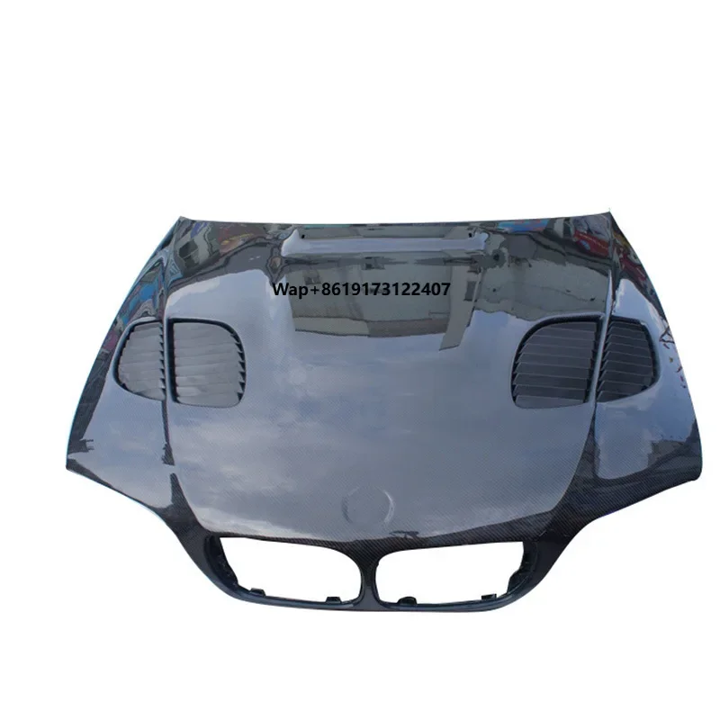 

New Carbon Fiber Front Hood with Honeycomb Design for 3 Series E46 (Black) Four-Door Models