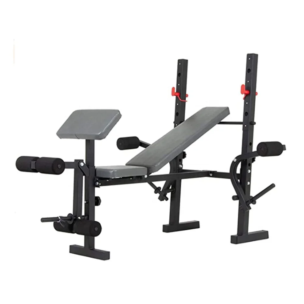 

Multi function Home Gym Equipment Smith Machine Adjustable Weightlifting Bench Press Sit Up Bench Weight Bench