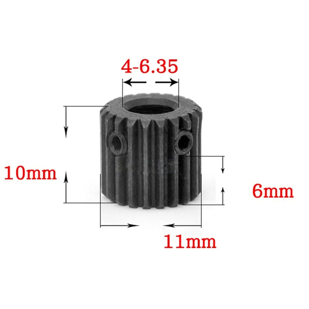 1pcs Steel Gear For Spindle transmission gear Fit 4mm 5mm 6mm 6.35mm Shaft 0.5M Modulus 20T Teeth