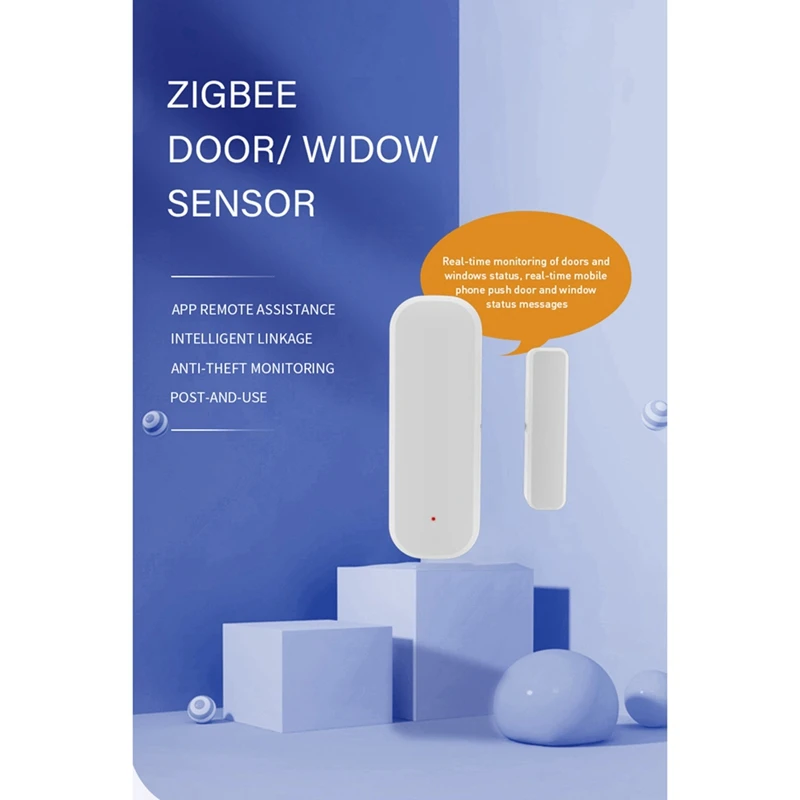 Tuya Zigbee Door Window Sensors Wireless Smart Life Magnetic Door Sensor APP Remote Control