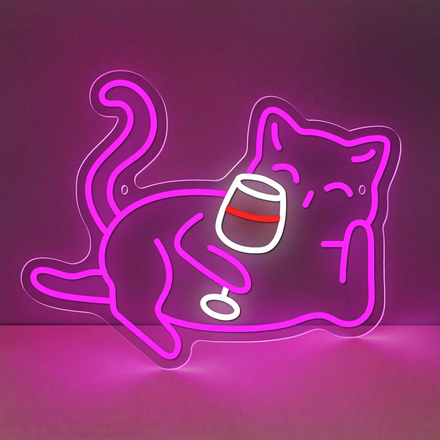 

Neon Sign for Wall Decor, Cute Cat Neon Night Light for Bedroom LED USB Dimmable Neon Lights Signs for Living Room Office