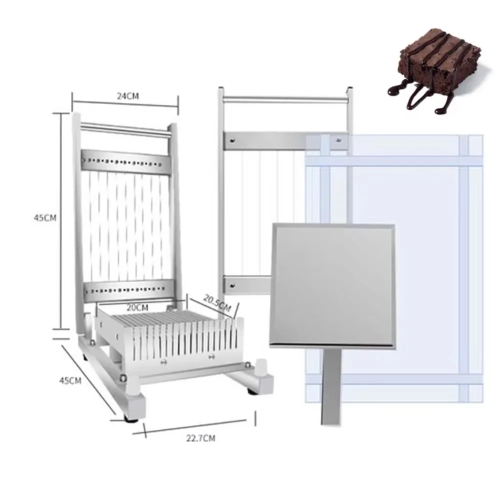 Máquina Manual para Cortar Chocolate, Cortadora de Chocolate Crudo, Máquina para Cortar Pastel de Queso en Cubos, Máquina para Cortar Gelatina, Cortadora de Caramelos Blandos