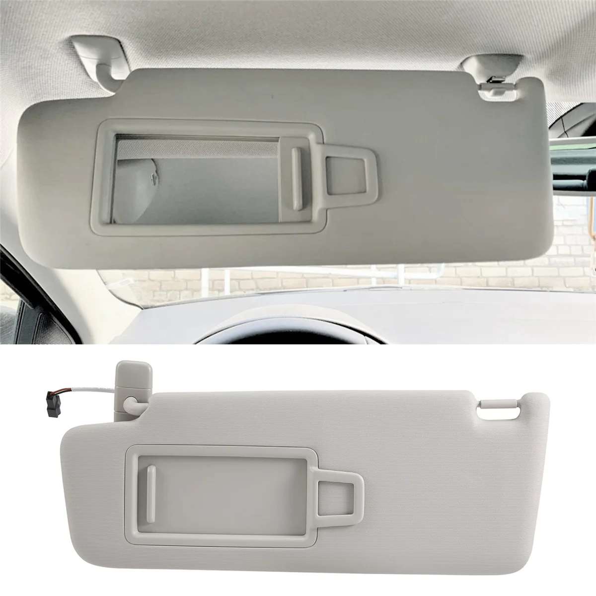 5GG857551 Car Sun Visor Panel with Makeup Mirror for Golf 7 Jetta MK7 T-Cross Passat B8 CC E-Golf T-Roc Left