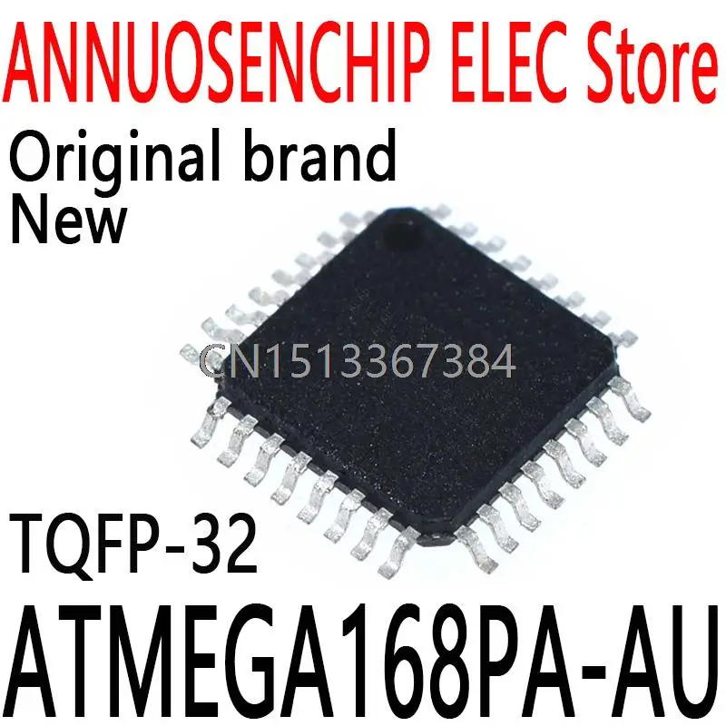 5PCS New and Original QFP ATMEL MEGA168PA-AU TQFP32 MEGA168PA Programmable Flash ATMEGA168PA-AU