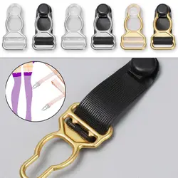 Plastic Underwear Accessories Corset Leg Garter Belt Clip Hooks Hosiery Stocking Grips Suspender Ends Buckles Alloy Sock Clips