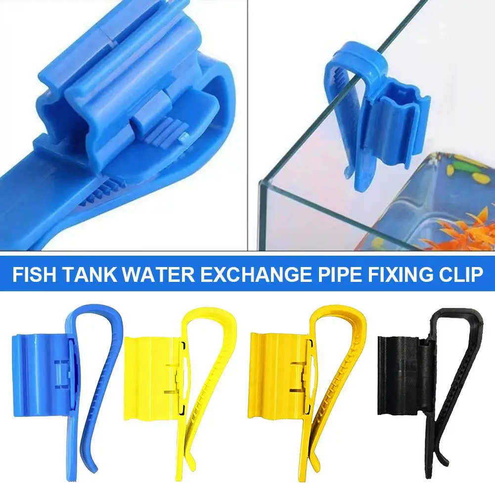 

Fish Tank Water Change Clip Adjustable Pipe Holder For Aquarium Siphon Hose Strong Fixing Clamp For Bucket And Glass 2pcs Set