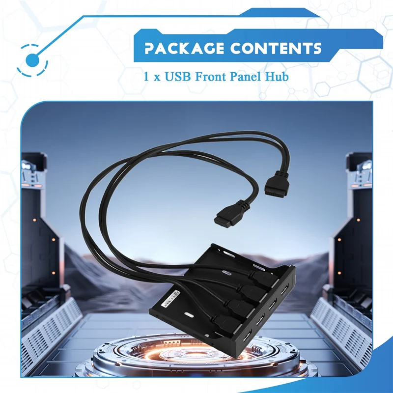 

USB 3.0 4-портовая передняя панель USB3.0 3,5-дюймовая передняя панель для дискеты Внутренний кронштейн-адаптер для настольного компьютера 3,5-дюймовый отсек для дискеты