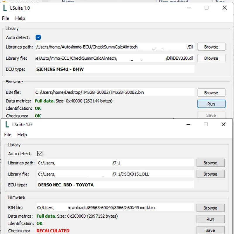 LSuite 1.0 Checksum Calculator Tool L-suite Correction Cheksum Dell For Ksuite Kess Ktag For KT200 For Fox-Flash ECU Programmer