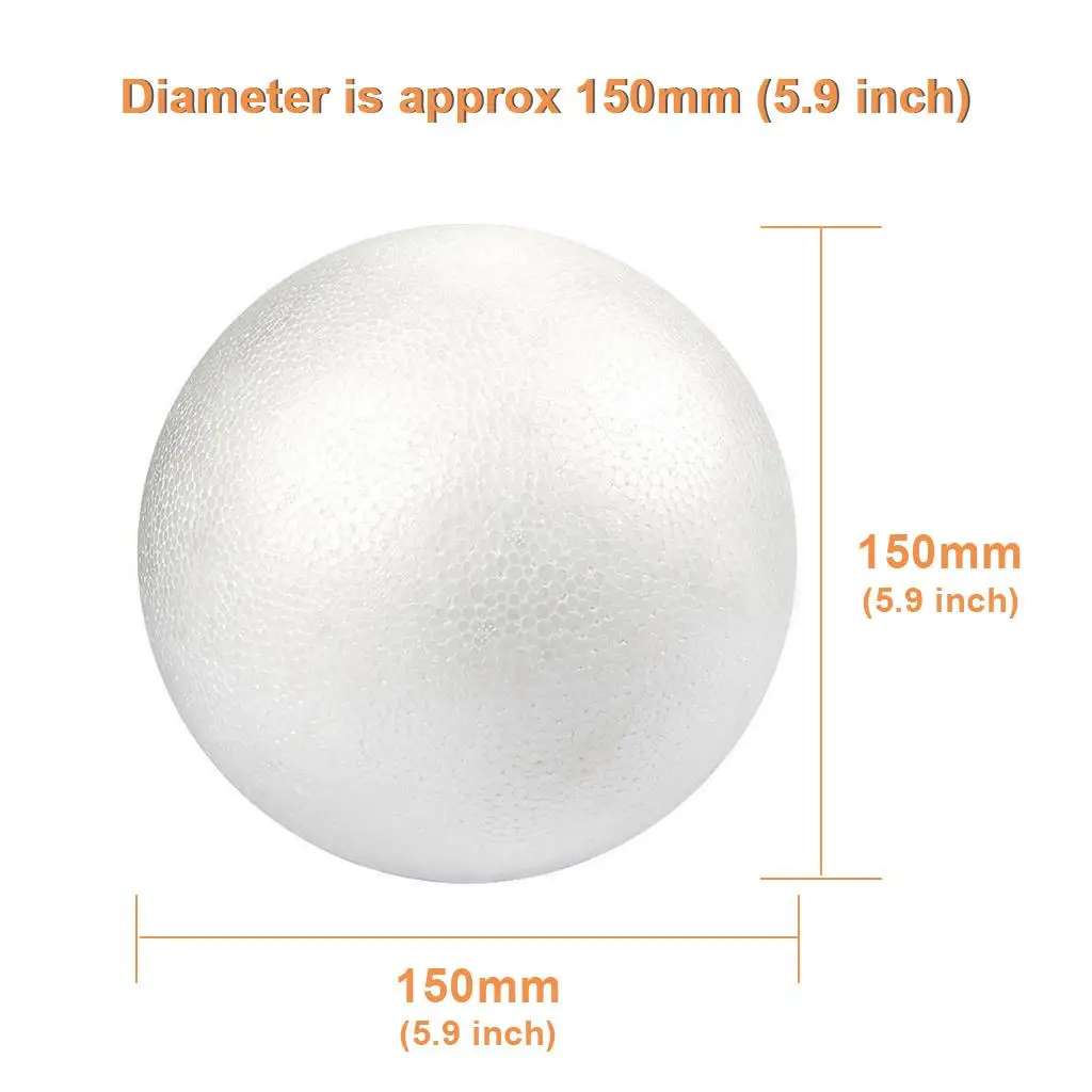 Crafting Supplies Polystyrene Foam Ball High Density for DIY Modeling Flower Wedding Decorations view 4