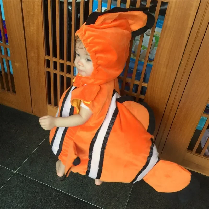 Halloween Christmas New Year Carnival Nemo Costume Baby Kids Fish Clownfish From Pixar Animated Film Finding Cosplay Boys Girls