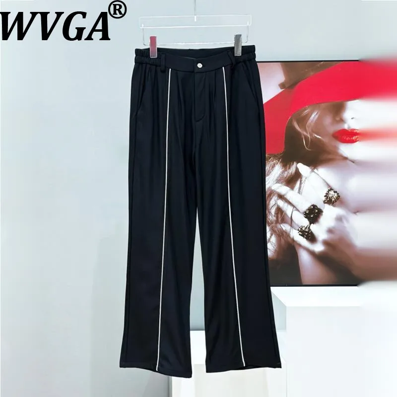 

WVGA Spring Autumn New Man High Street Original Design Niche Color-Block Contrast Stitching Chic Casual Suit Pants Ins Y2K W8842