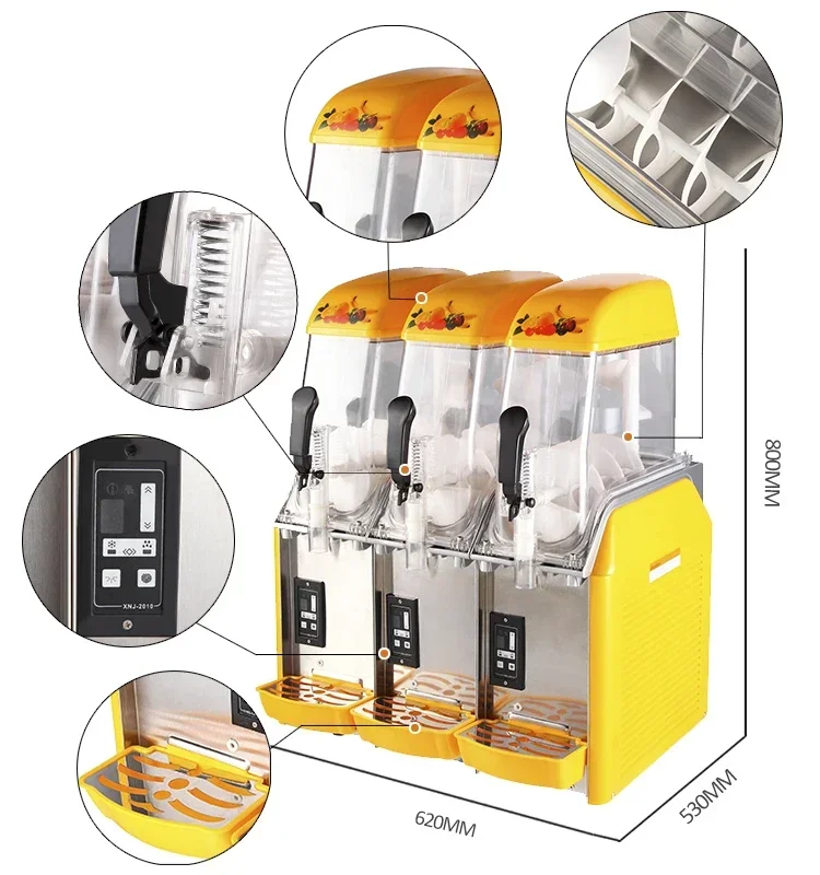 Guangzhou factory ice cream slush/stainless steel smoothie machine slush ice machine