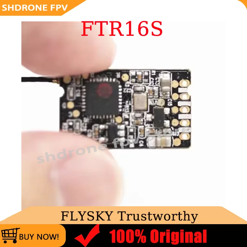 FLYSKY FTR16s 2.4GHz AFHDS 3 Dual Antennas I.bus S.bus PPM Data Interfaces Mini Receiver for Airplane Glider FPV Drone RC Part