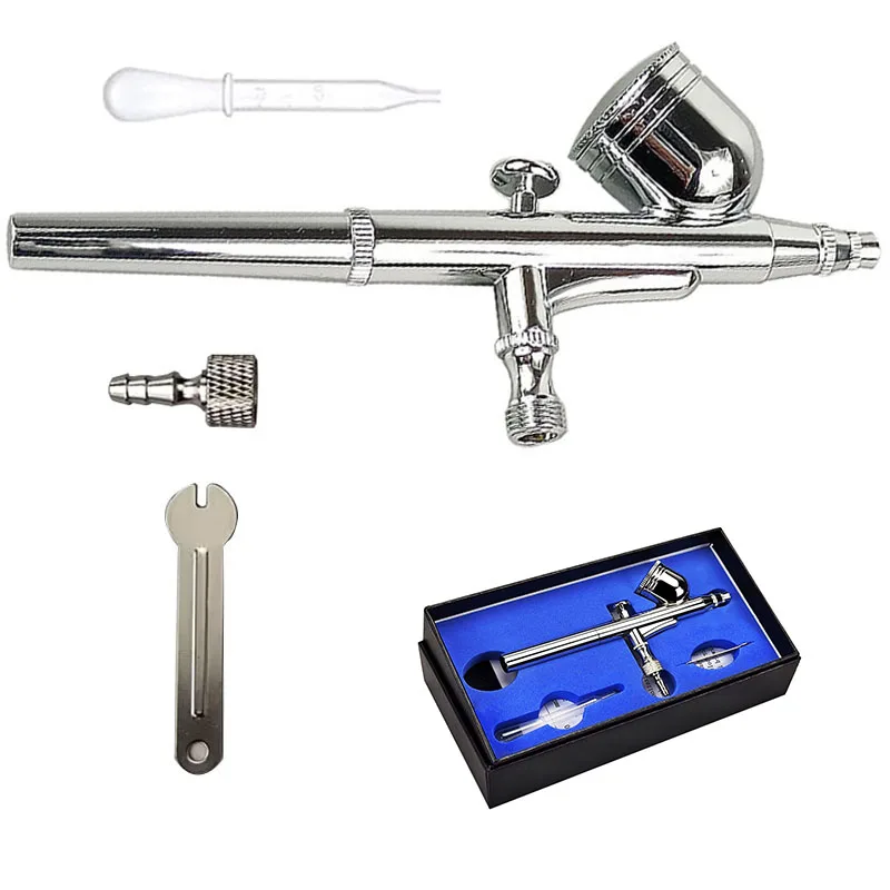 Airbrush 0.3mm nozzle spray gun for makeup nail painting model double action gravity spray gun