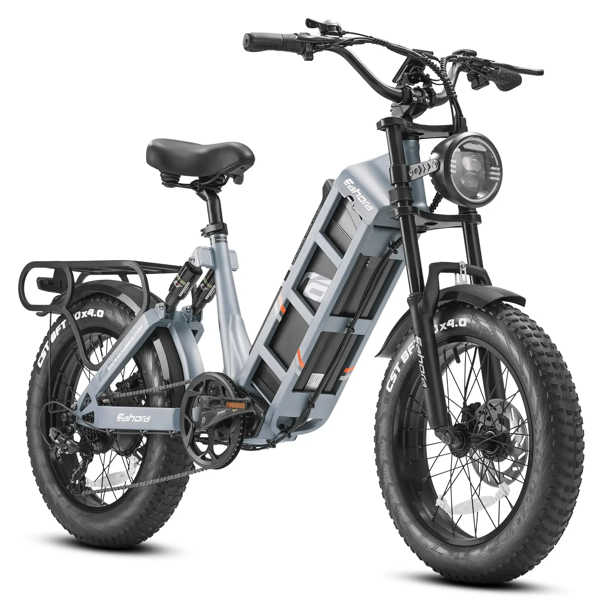 Eahora 2024 Factory Electric Bike Ready Stock Electrically Mountain Fatbike Eu Cheap 20 inch Fat Tire Ebike Electric Bike