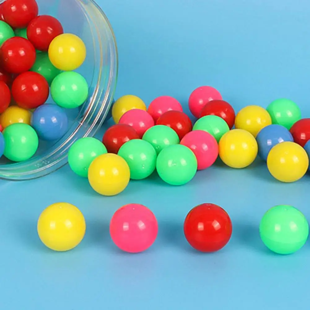 100 Pcs Counting Balls 2cm Small Smooth Different Colors Educational Counting Toy Preschool Learning Tool With Storage Tube