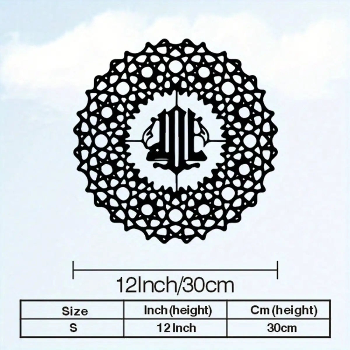 Allah Name Calligraphy Iron Wall Art Metal Sculpture Rustproof Hanging Prayer Room Meditation Islamic Holiday Gift