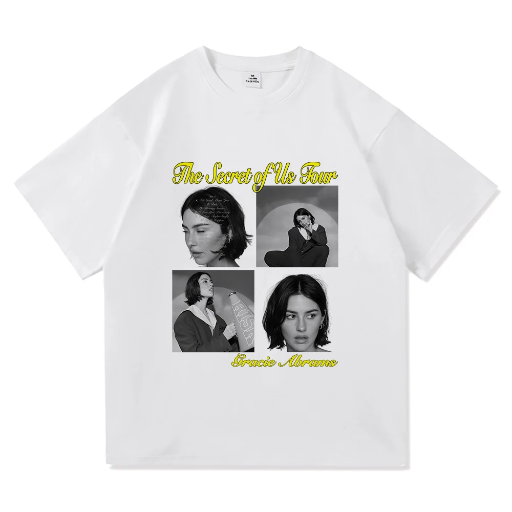 

Gracie Abrams Risk The Secret of Us The Eras Tour T Shirt Men/Women Aesthetic Retro T-Shirt Unisex New Album Tees Shirts