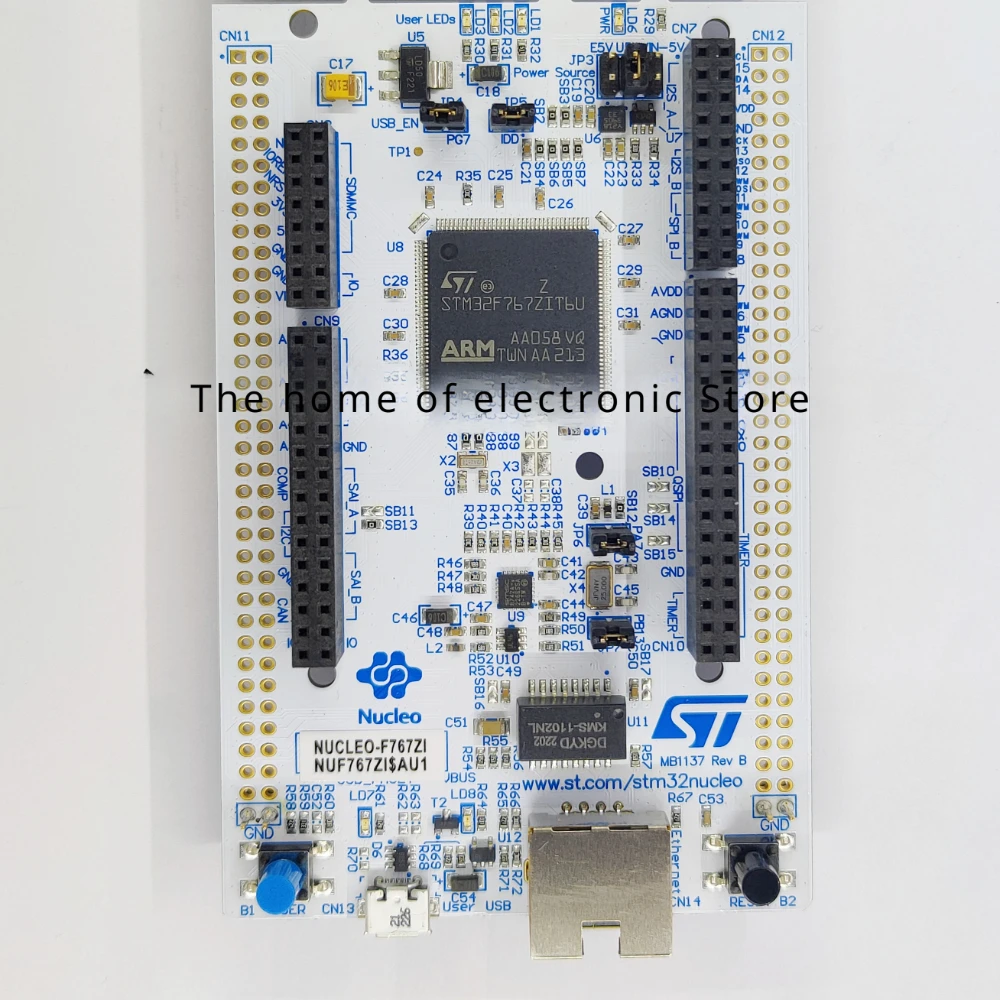 

1PCS NUCLEO-F767ZI STM32F767ZIT6 Microcontroller Development Board 0.032768MHz CPU 2MB Flash