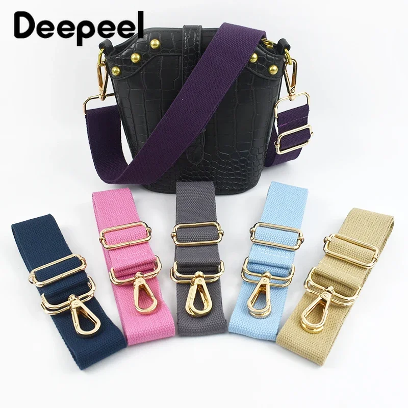 Deepeel 3,8 cm Breite Leinwand Tasche Strap Legierung Schnalle Einstellbare 80-140cm Kette für Handtasche Gepäck Schulter Bands teil Zubehör