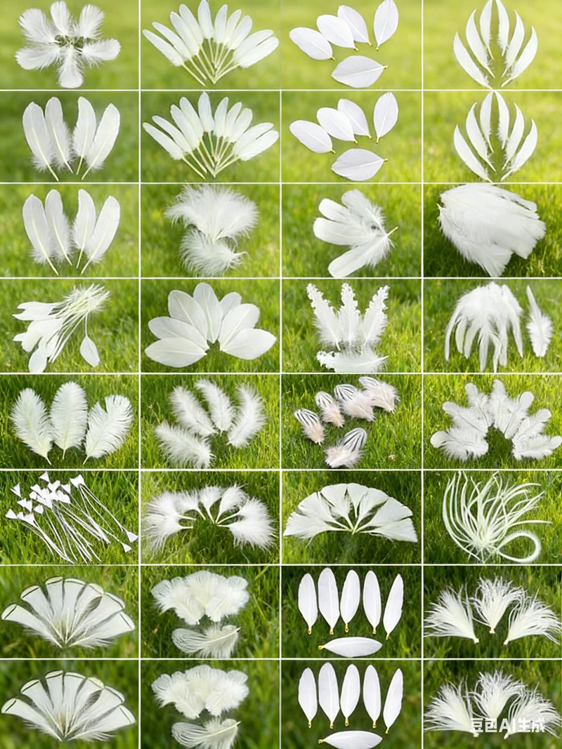50Pcs/Lot! White Ostrich Goose Pheasant Feathers for Crafts Chicken Turkey Feather Wedding Party Accessories Decoration Plumes - image 5
