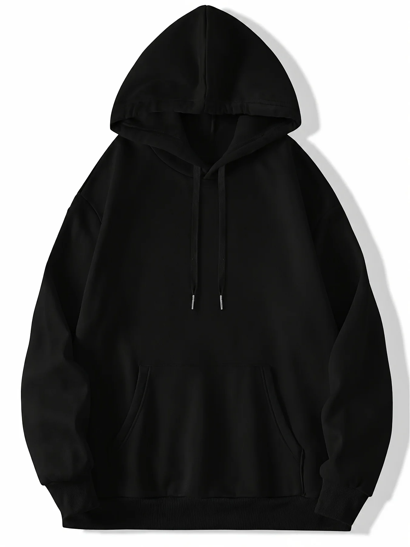 Men's Black Hoodie, Halloween Artwork Featuring Jack O'Lantern with Glowing Eyes and Smiling Face, Casual Graphic Pullover for Everyday Casual Wear, Autumn and Winter Street Style, Thoughtful Gift for Men