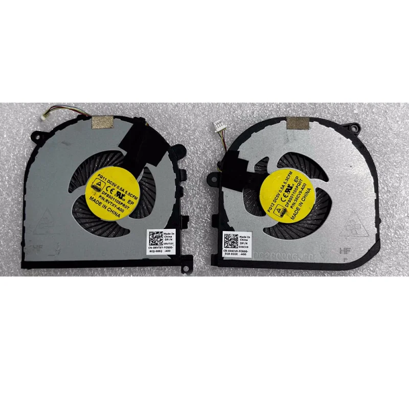 H For Dell XPS15 9550 Fan precision 5510 CPU&GPU Fan 0RVTXY 036CV9