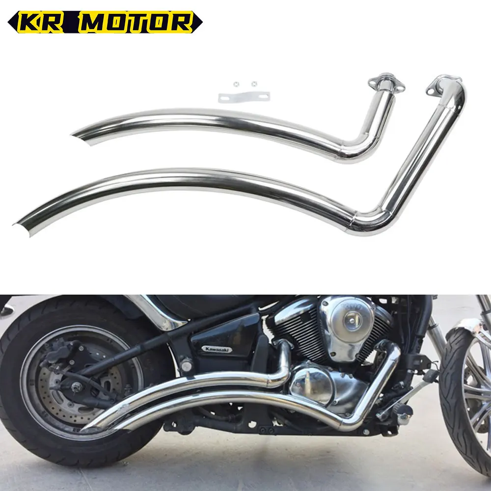 For Kawasaki Vulcan EN900 VN900 S900 All Year Motorcycle Exhaust Pipe Stainless Steel Drag Pipes Silencer Mufflers EN VN S 900