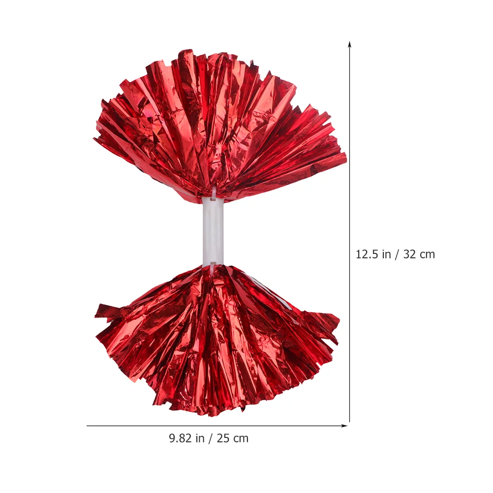 Pom Poms Cheer Cheerleading Flower Balls Hand-cranked Flowers Gymnastics Props for Dancing Red The Pet