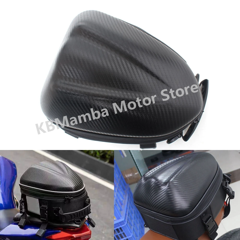 Waterproof Motorcycle Tail Bag Rear Back Seat Bag Moto Rainproof Saddle Bag Rider Backpack Motorbike Storage Tool Helmet Bags