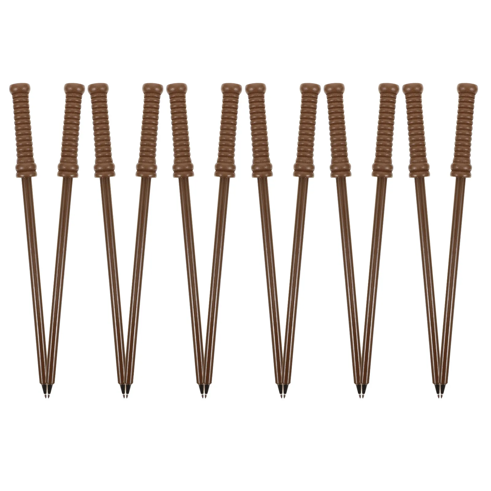 

12Pcs Halloween Wand Ballpoint Pens Unique Wooden Smooth Writing Pens for Party Decor Crafting Journaling Scrapbooking Fun