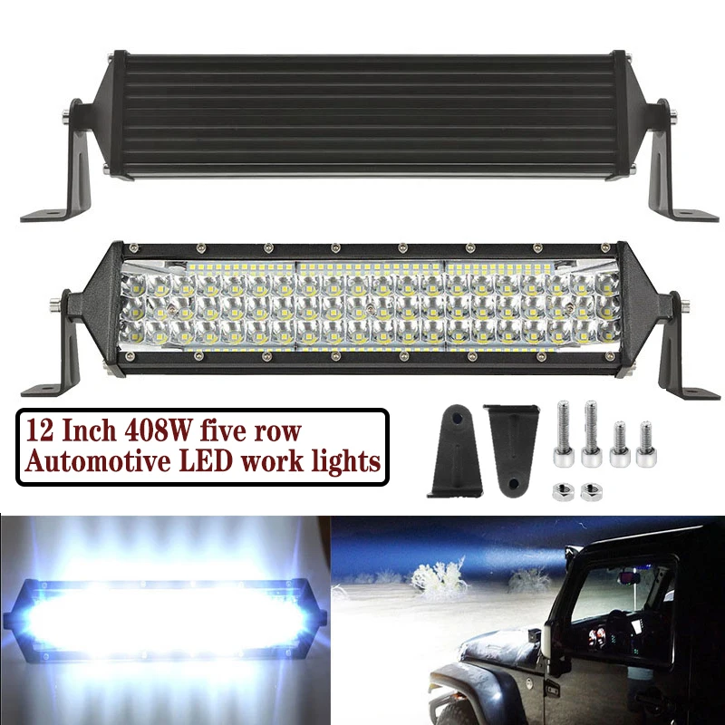 

Slim Spot Flood LED Bar Off Road 12V 24V LED Light Bar/Work Light For Car 4x4 Truck ATV SUV Boat lada Barra LED Lightbar