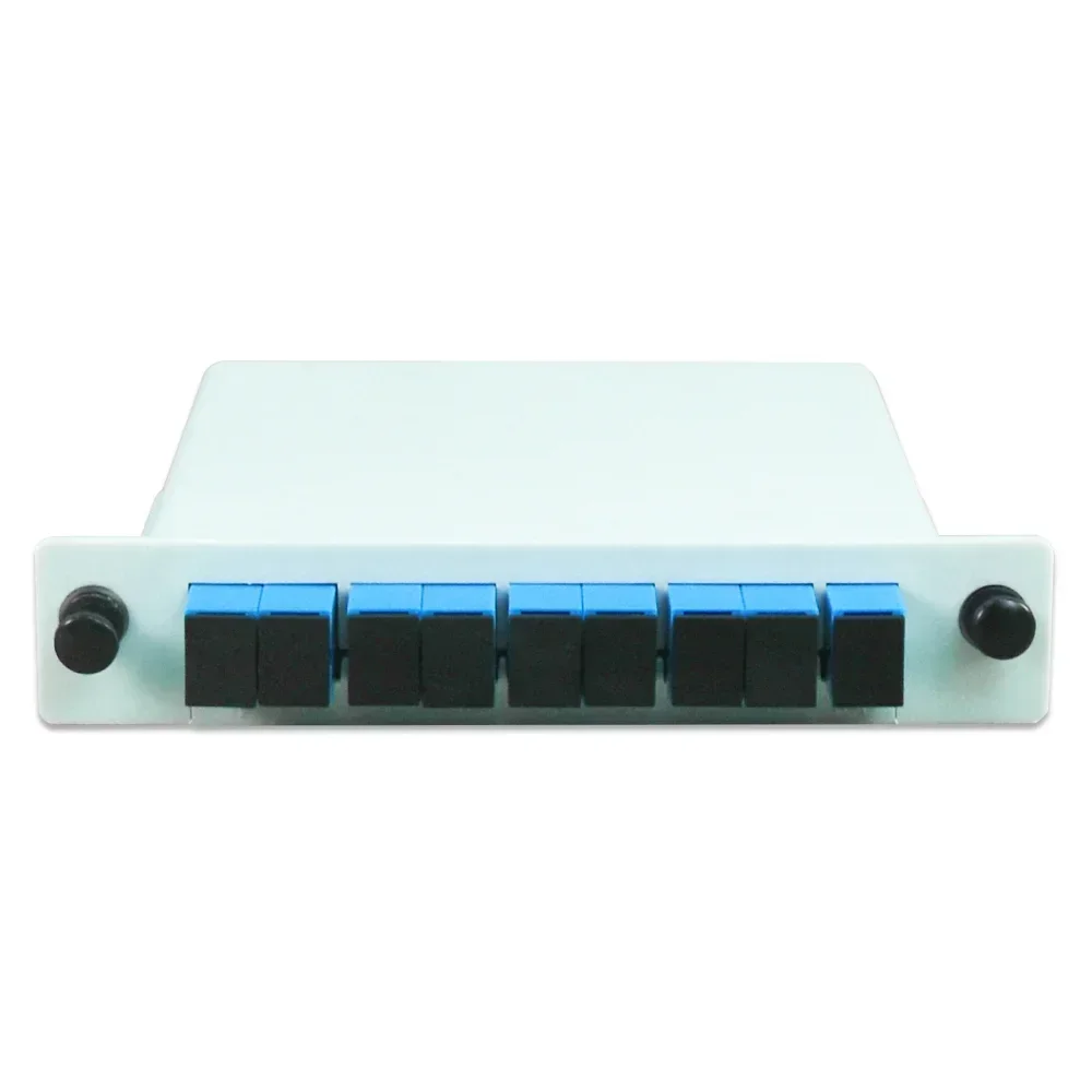 OPTFOCUS 광섬유 스플리터 PLC SC APC UPC 1X2 1X8 1X16 FTTH 플러그인 타입 광섬유 스플리터 APC UPC