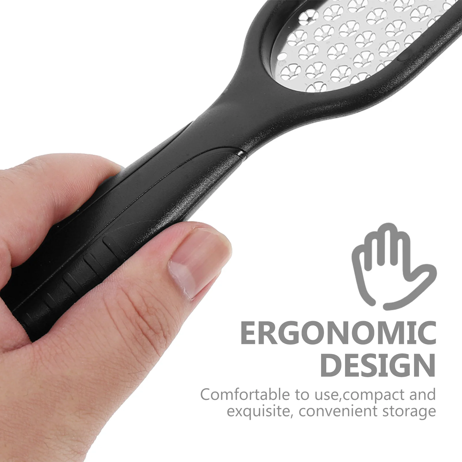 

2pcs Stainless Steel Foot File Callus Remover For Dead Skin Pedicure Tool Handheld Scrubber Exfoliating File Nail Care Kit