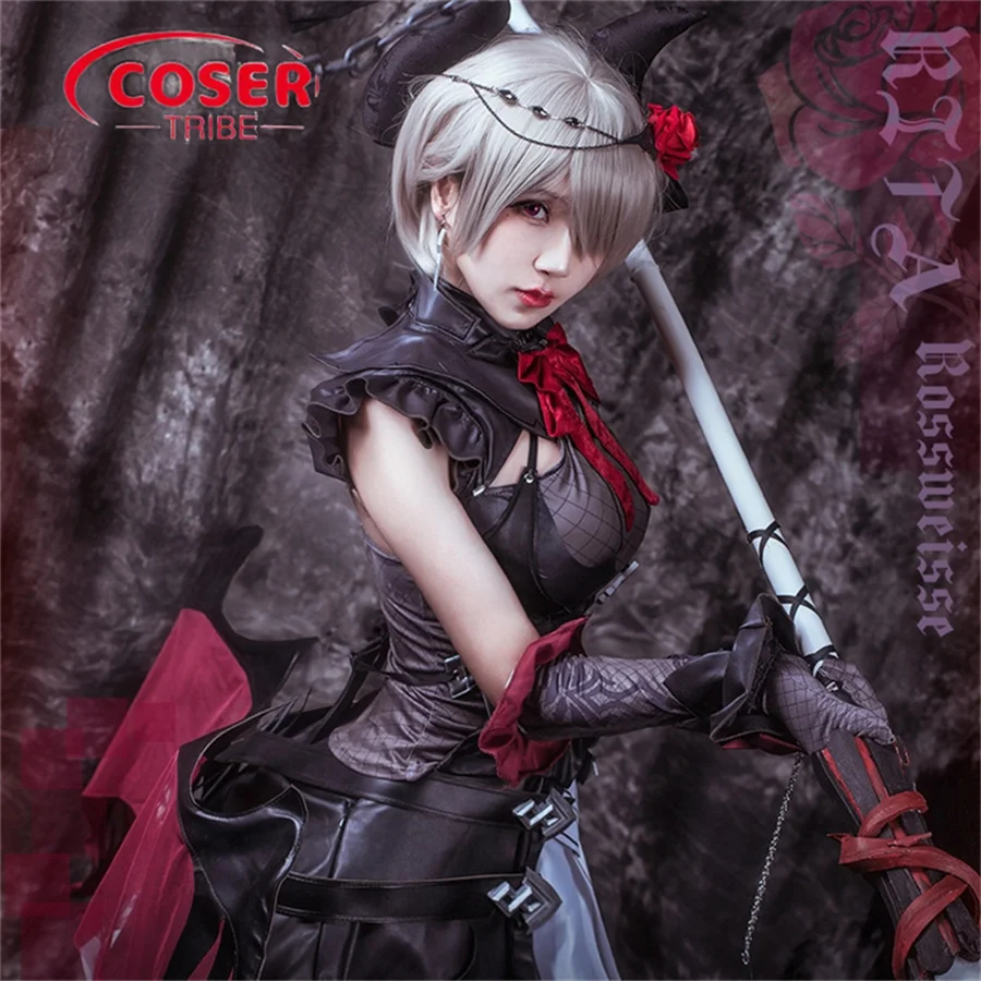 COSER TRIBE Anime Game Honkai Impact 3  Rita  Halloween Carnival Role CosPlay Costume Complete Set