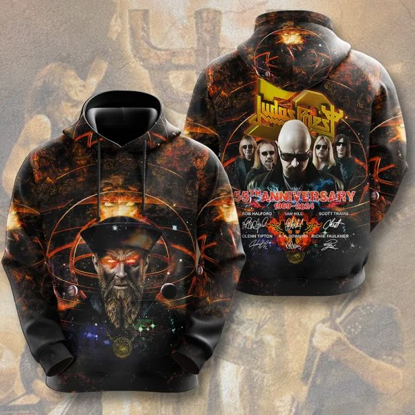 Rock Judas Priest Band 3d принт графические толстовки для мужчин и женщин модная толстовка с капюшоном большого размера пальто женские толстовки дизайнерская одежда