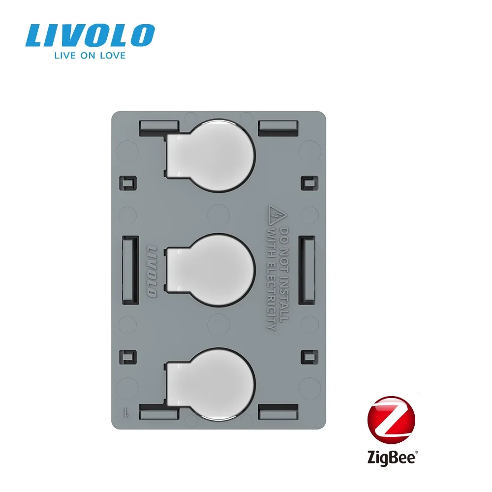 Livolo 3 Gang 1 Way Switch Module For US Standard Panels,AC 110-250V,Touch Screen Control