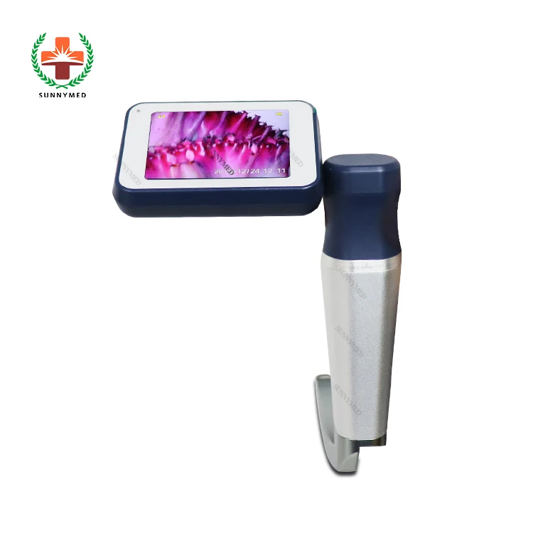 SY-P020N Anesthesia Visual Blade Video Laryngoscope 6 Stainless Steel Blades Optional Video Laryngoscope With Touch Color Screen