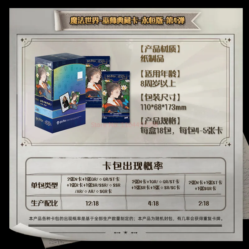 本物のホットカヨウ H.P. カードウィザードコレクションカード エターナルエディション 4th Ver. ゲームコレクションカード 子供用ギフト オリジナルボックス