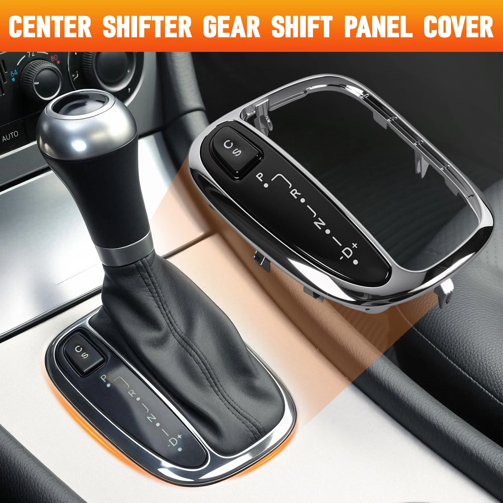 Car Center Shifter Trim Cover Shift Gear Cover Panel Trim Frame for  Mercedes-Benz CLK550 CLK350 CLK320 C350 C320 C280