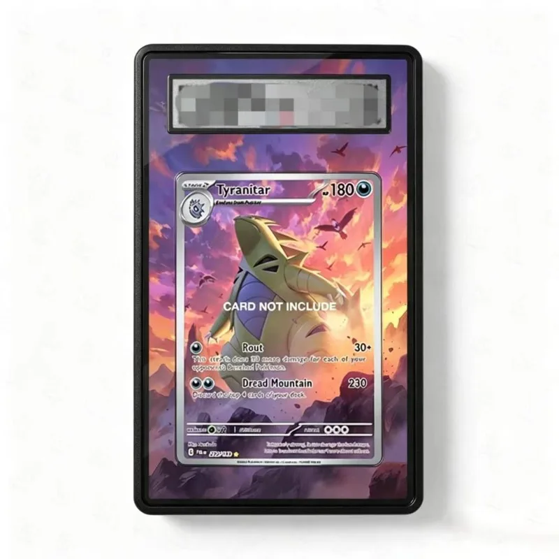 

Art Display for clay burst Tyranitar Cards PTCG Anime Game Collection Expand Gift Self Made Acrylic Protective Case DIY