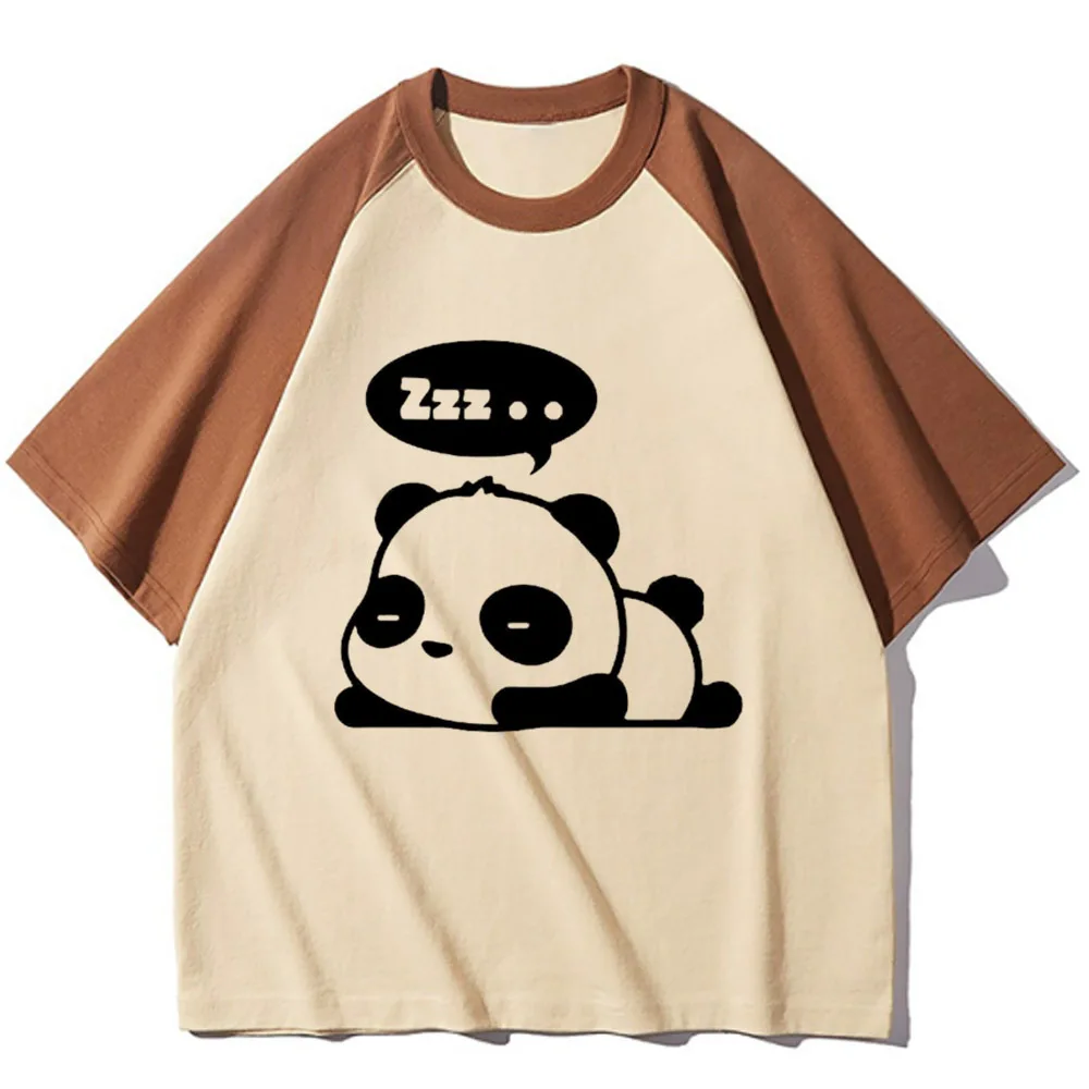 Panda tshirt women youthful t-shirts girl graphic streetwear 2000s clothes