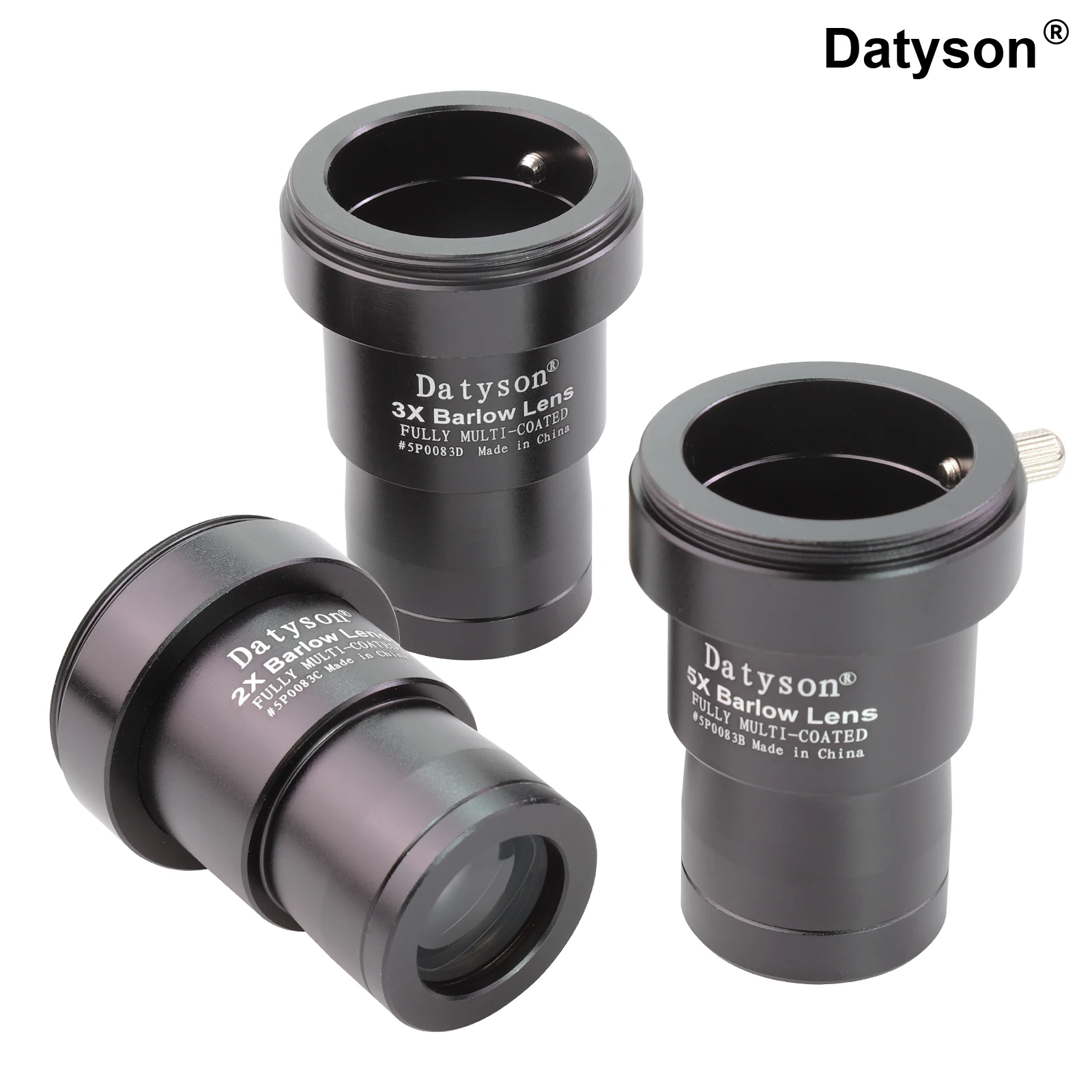 Datyson 5P0083BCD 1.25 بوصة 2x/3x/5x تلسكوب فلكي عدسة بارلو معدنية لمراقبة الكواكب المهنية